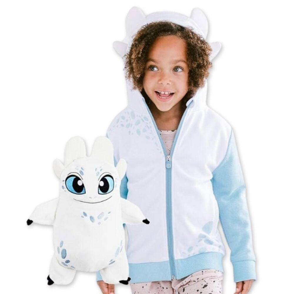 Cubcoats Transforming Hoodie Front Zipper Closure Lightweight Blue/White 3 NWT